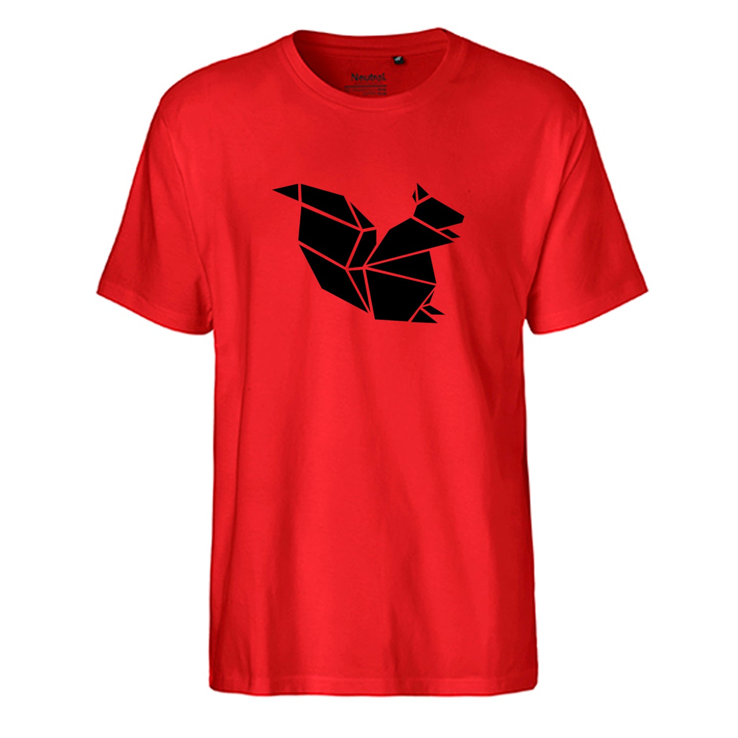 FairTrade men's t-shirt 'Deer Origami' organic cotton