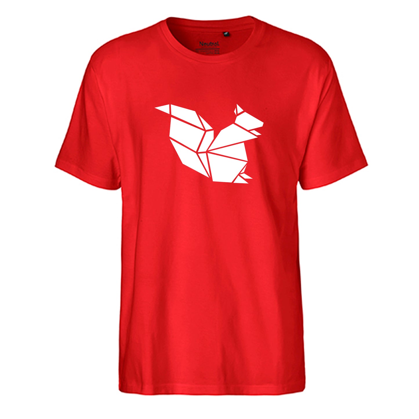FairTrade men's t-shirt 'Deer Origami' organic cotton