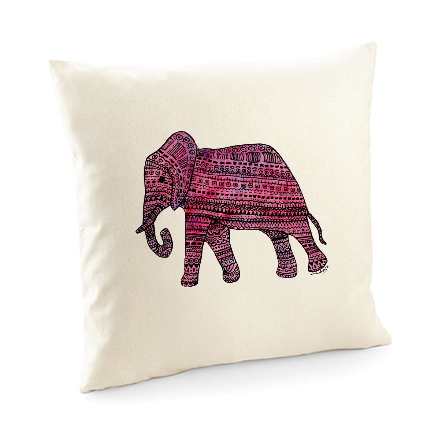 Kissenbezug / cushion cover / Motiv: Elefant