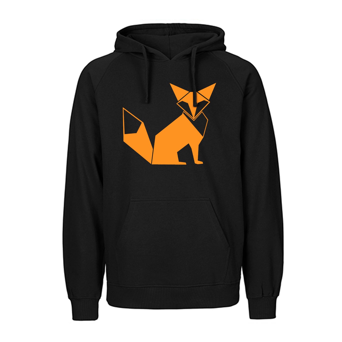 FairTrade hoodie/hoodie 'Fuchs origami' 100% organic cotton