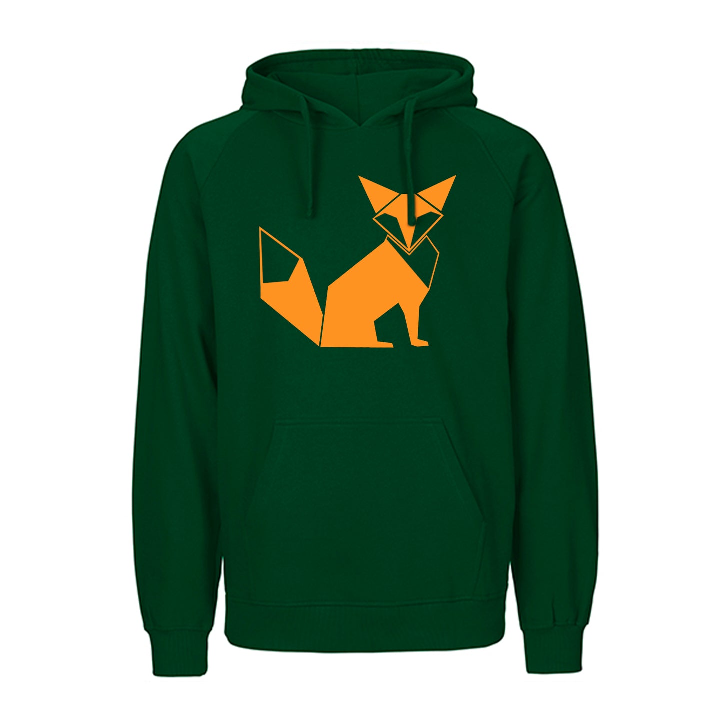 FairTrade hoodie/hoodie 'Fuchs origami' 100% organic cotton