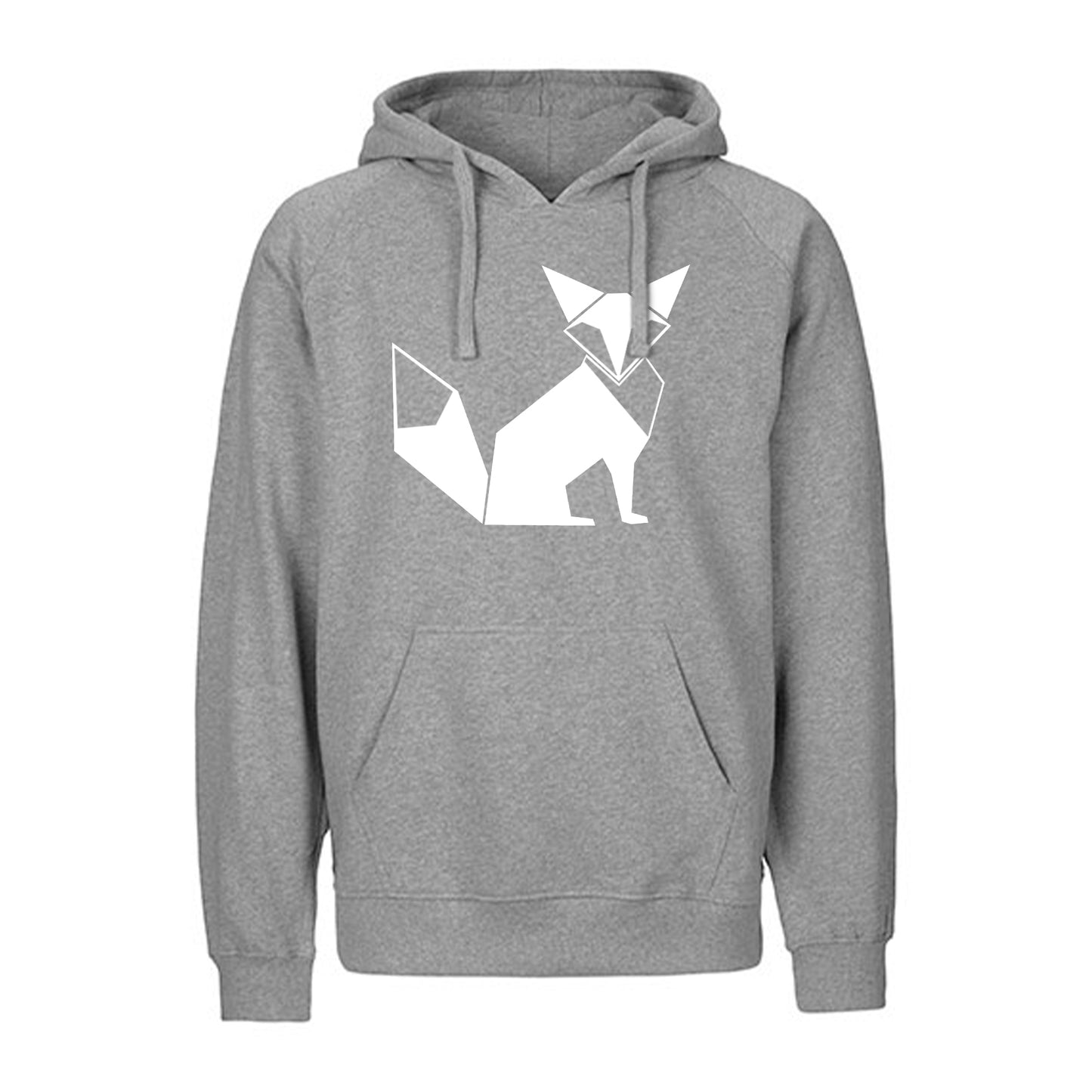 FairTrade hoodie/hoodie 'Fuchs origami' 100% organic cotton