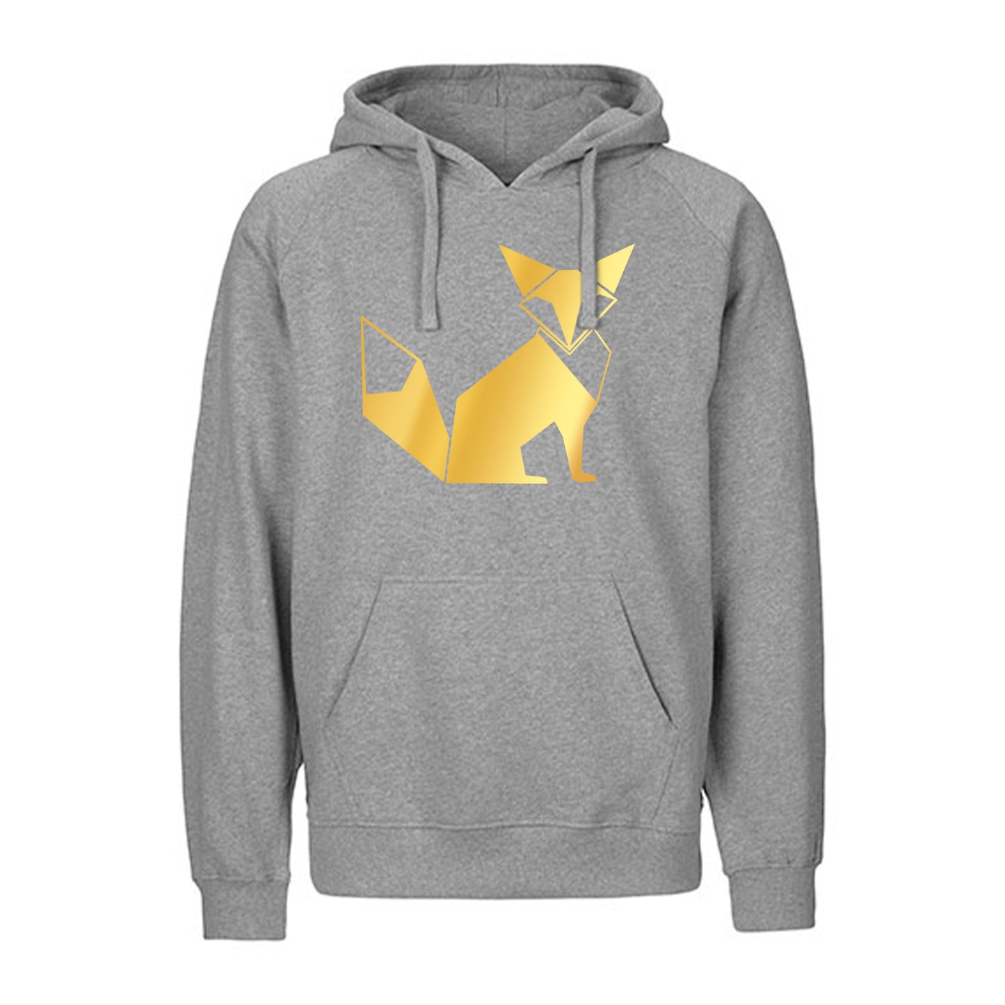 FairTrade hoodie/hoodie 'Fuchs origami' 100% organic cotton