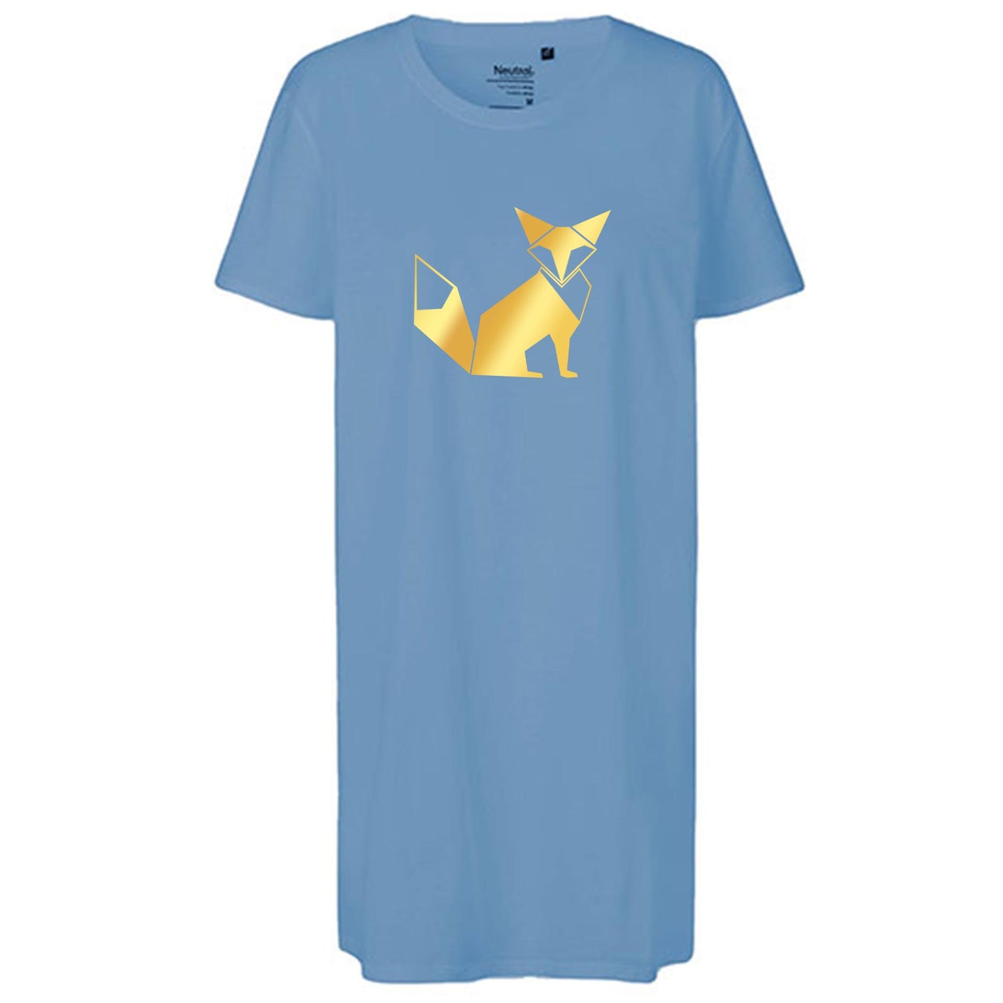 Ladies´ Long Length T-Shirt | 'Fuchs origami' | Bio-BW