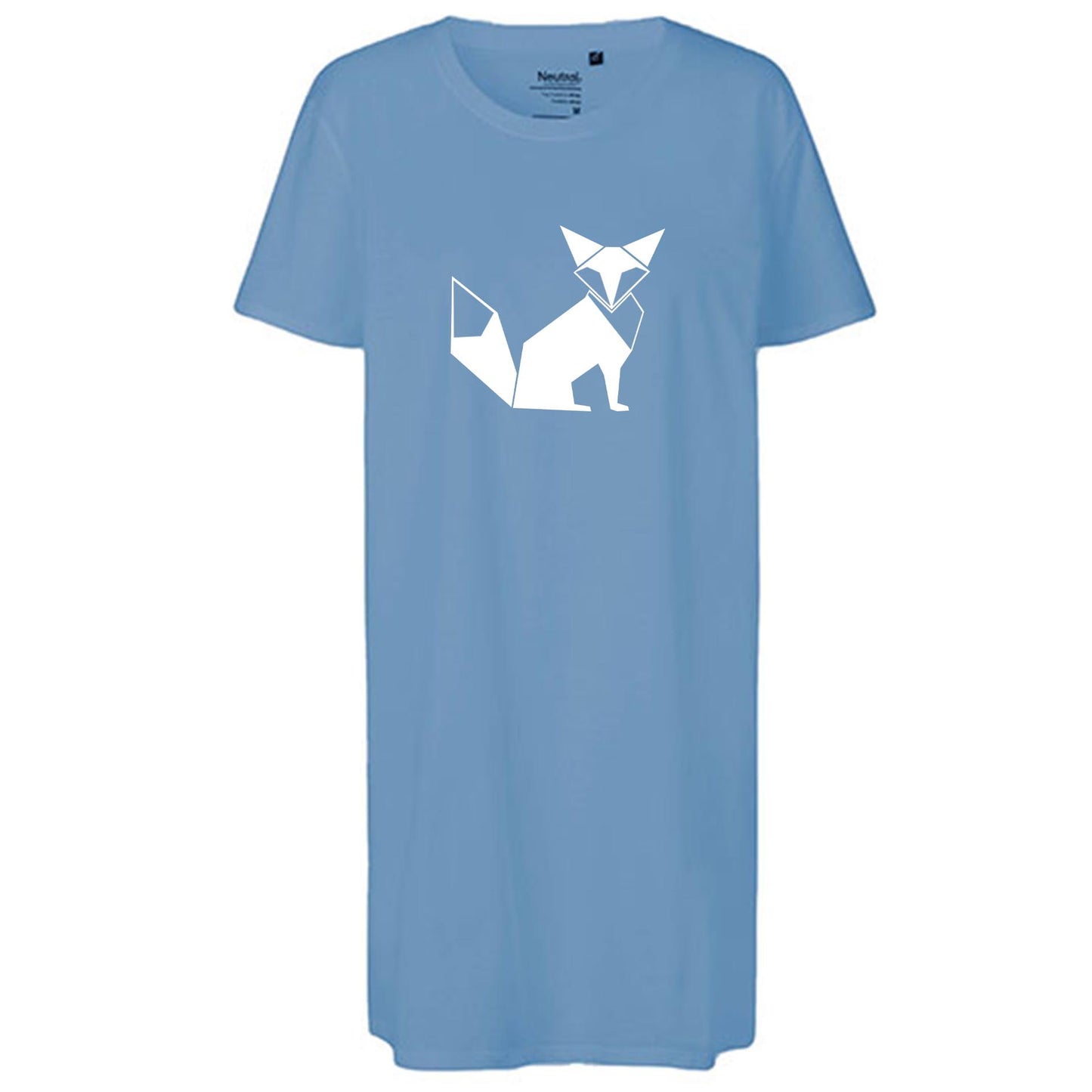 Ladies´ Long Length T-Shirt | 'Fuchs origami' | Bio-BW