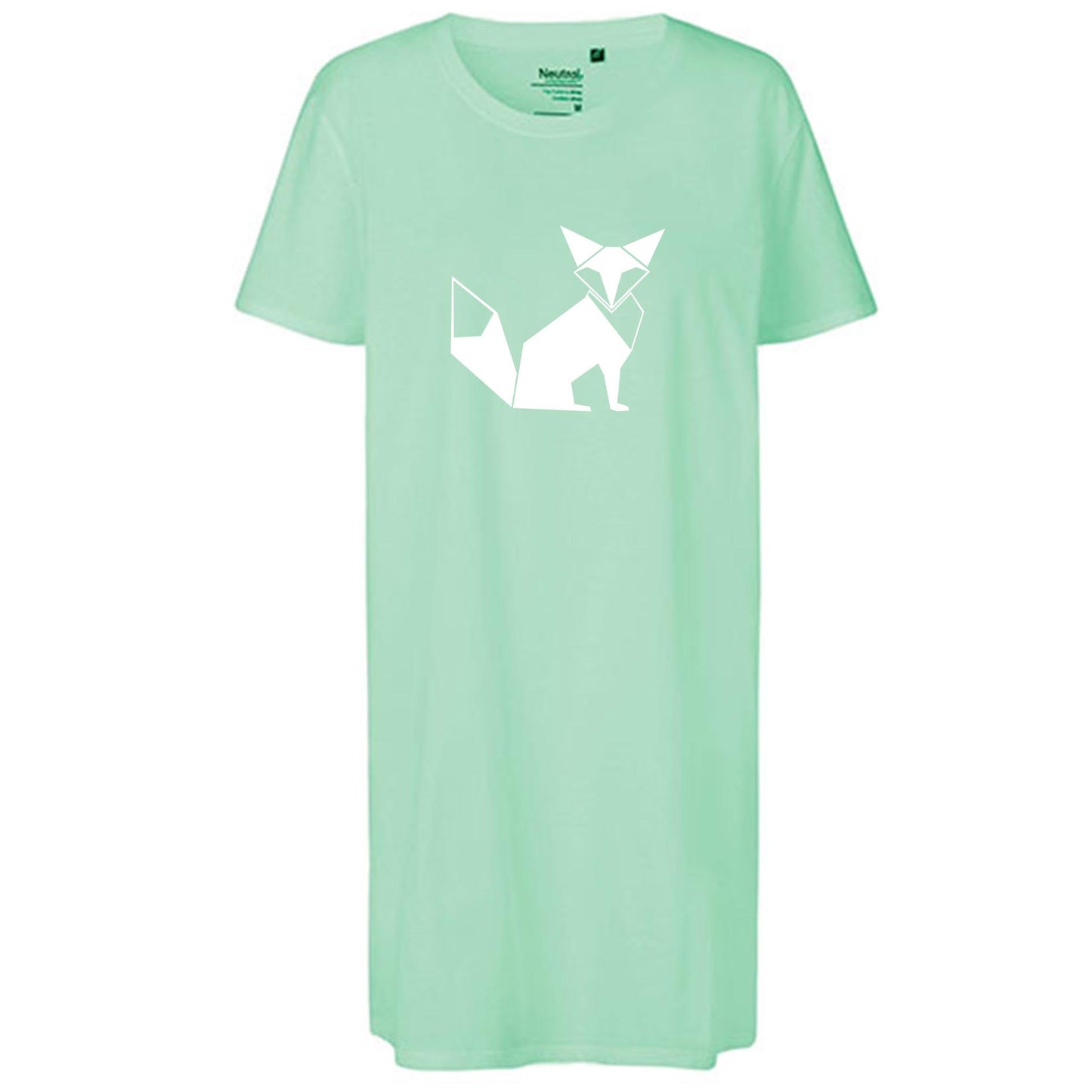Ladies´ Long Length T-Shirt | 'Fuchs origami' | Bio-BW