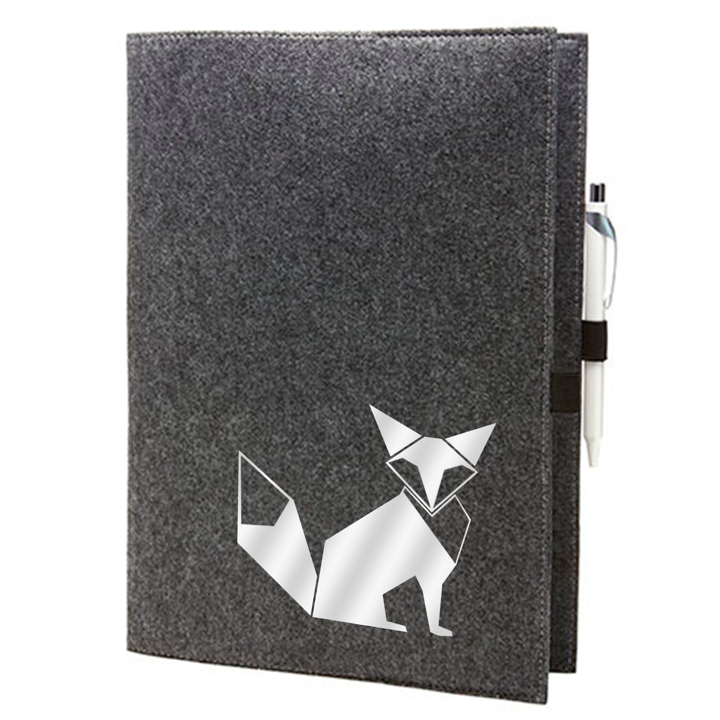 Felt sleeve/envelope for A4 notebook - 'Fuchs origami'