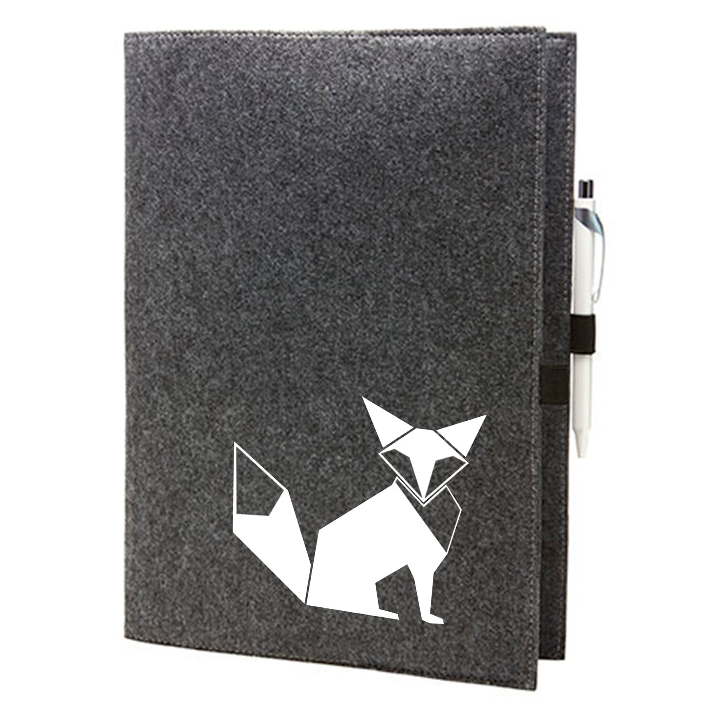 Felt sleeve/envelope for A4 notebook - 'Fuchs origami'