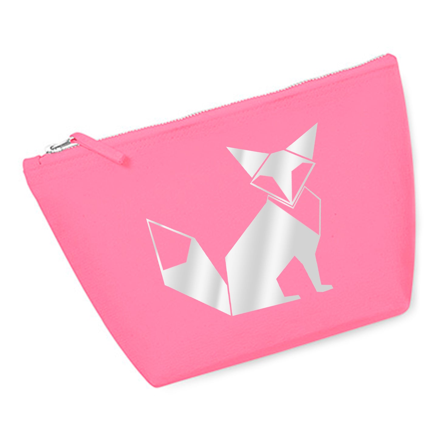Cosmetic bag (M) 'Fuchs origami' cotton canvas