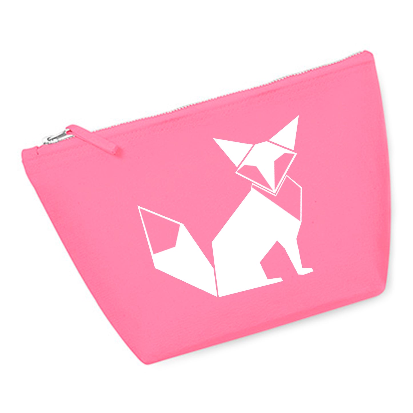 Cosmetic bag (M) 'Fuchs origami' cotton canvas