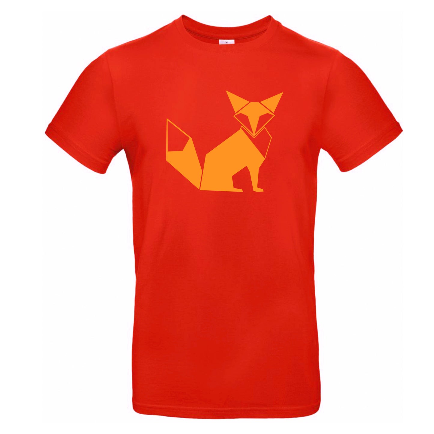FairWear men's t-shirt 'fox origami' cotton