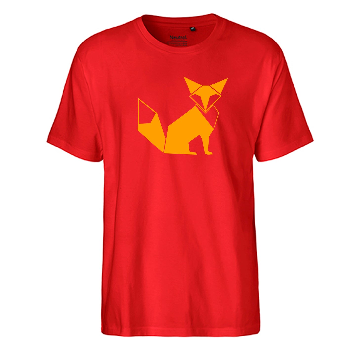 FairTrade men's t-shirt 'Fuchs Origami' organic cotton