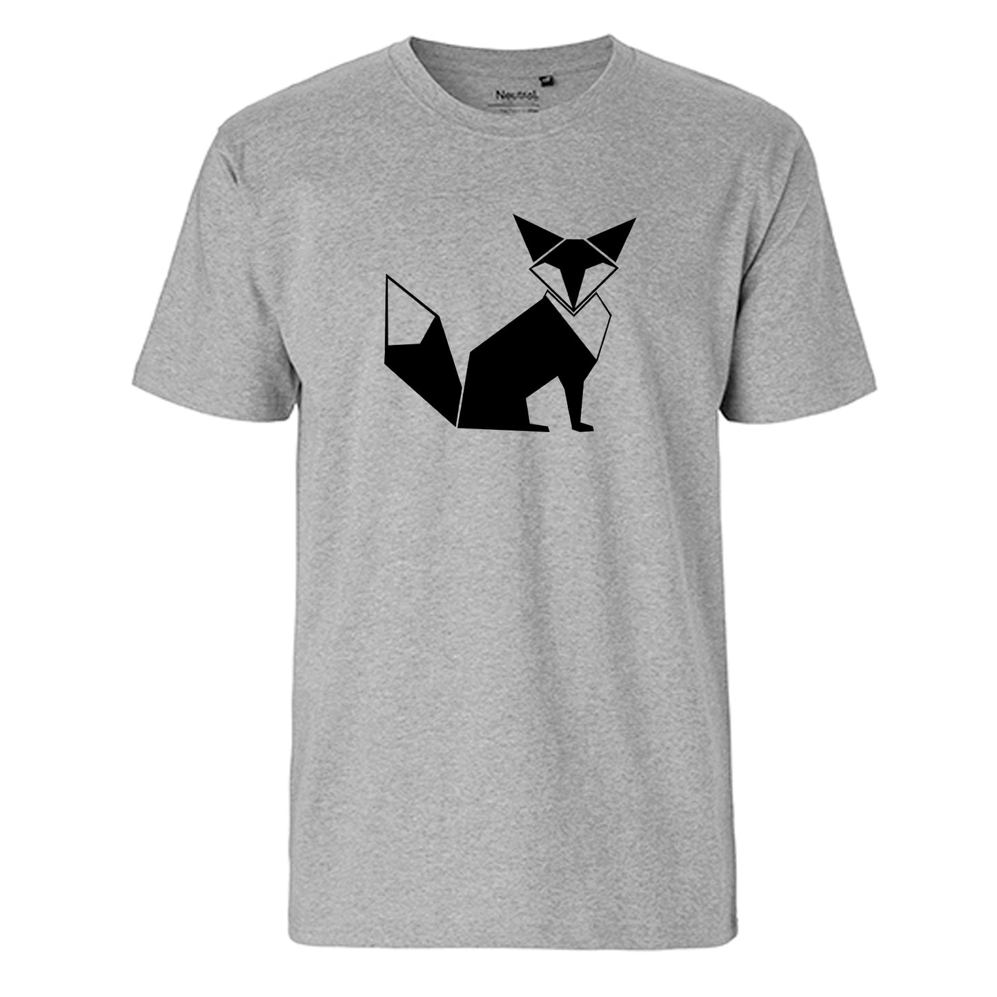 FairTrade men's t-shirt 'Fuchs Origami' organic cotton