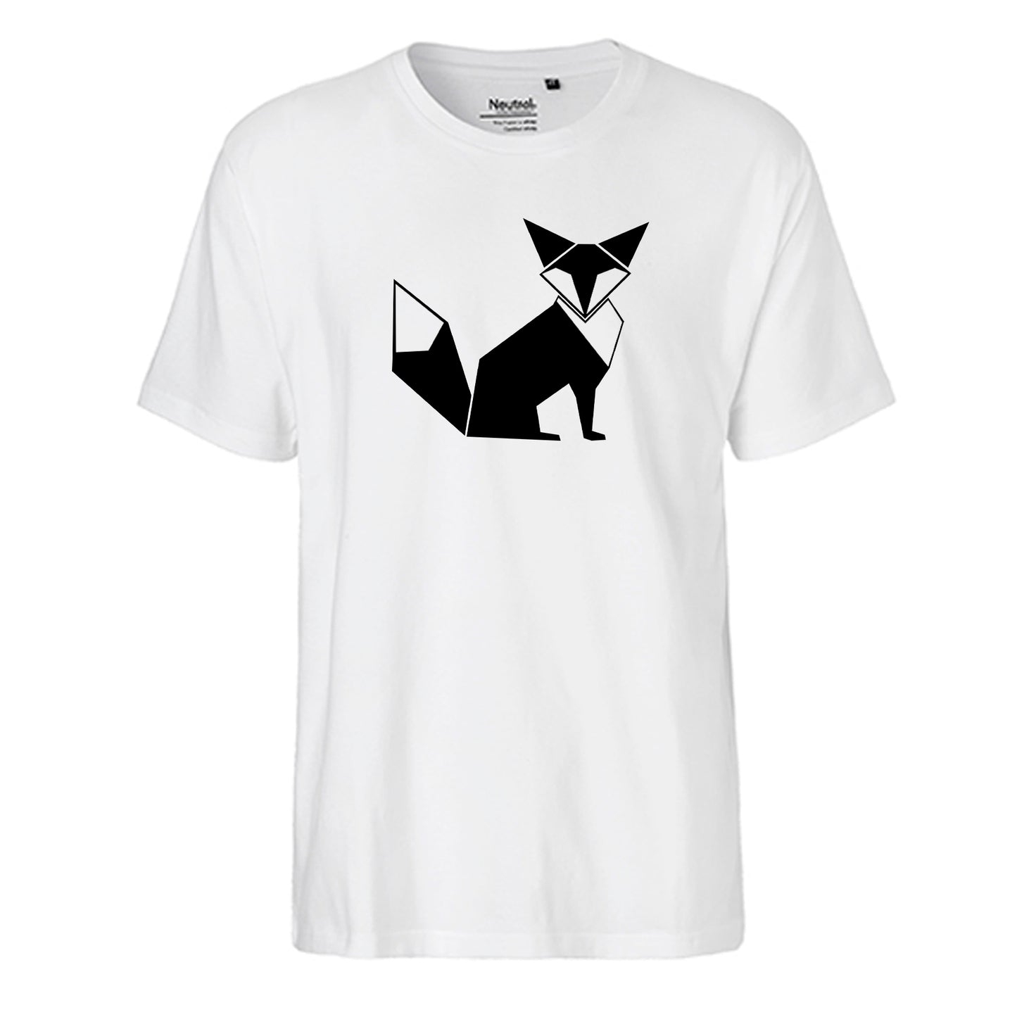 FairTrade men's t-shirt 'Fuchs Origami' organic cotton