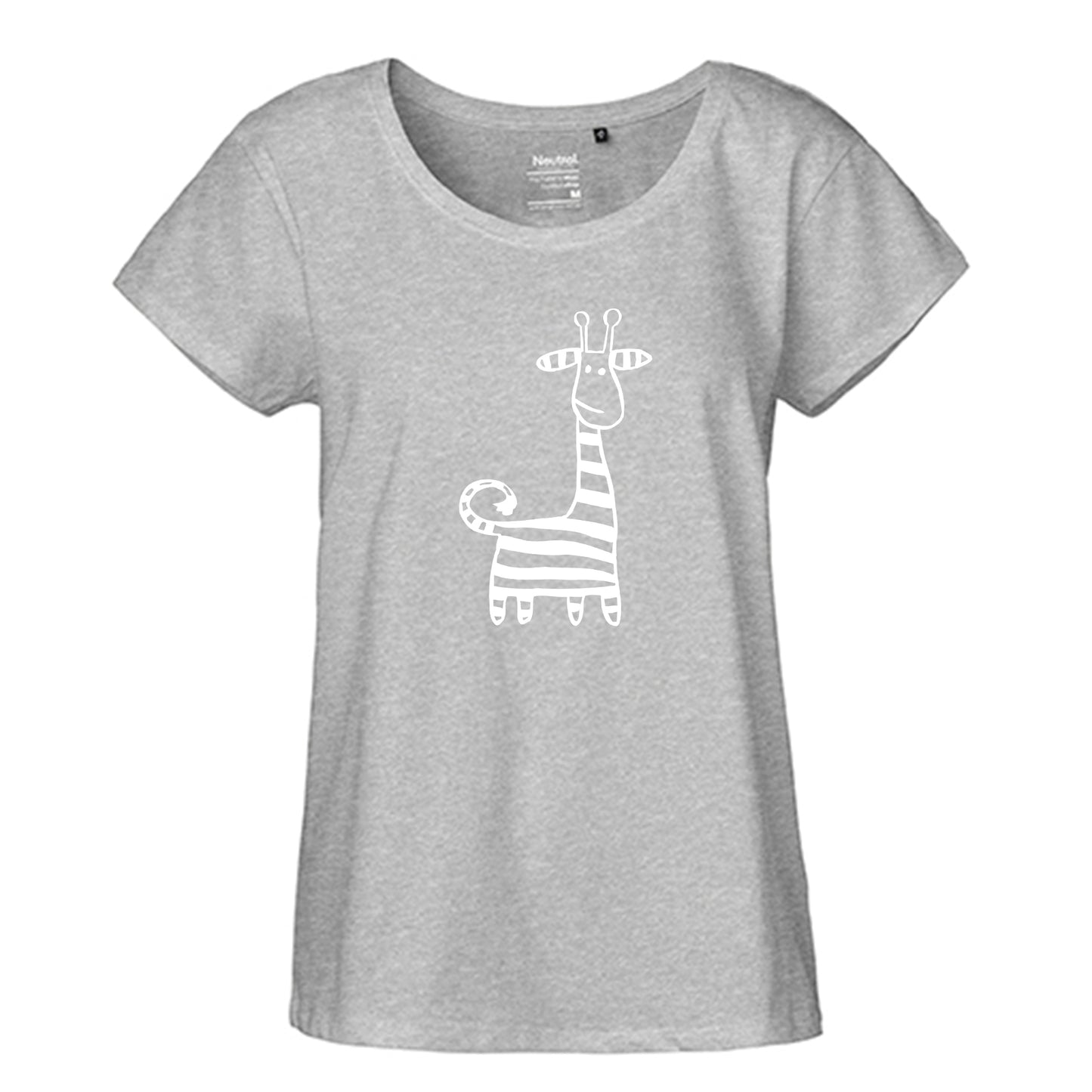FairTrade Loose Fit Ladies T-Shirt 'Nö- Comicfigur' organic cotton