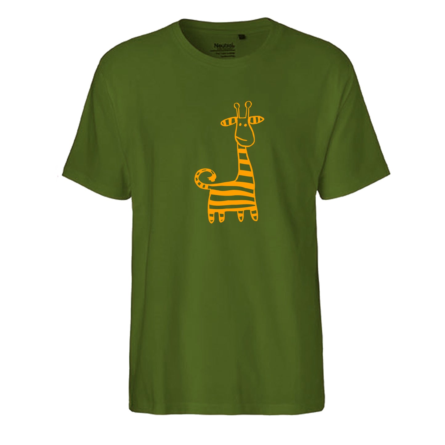 FairTrade men's t-shirt 'Deer Origami' organic cotton