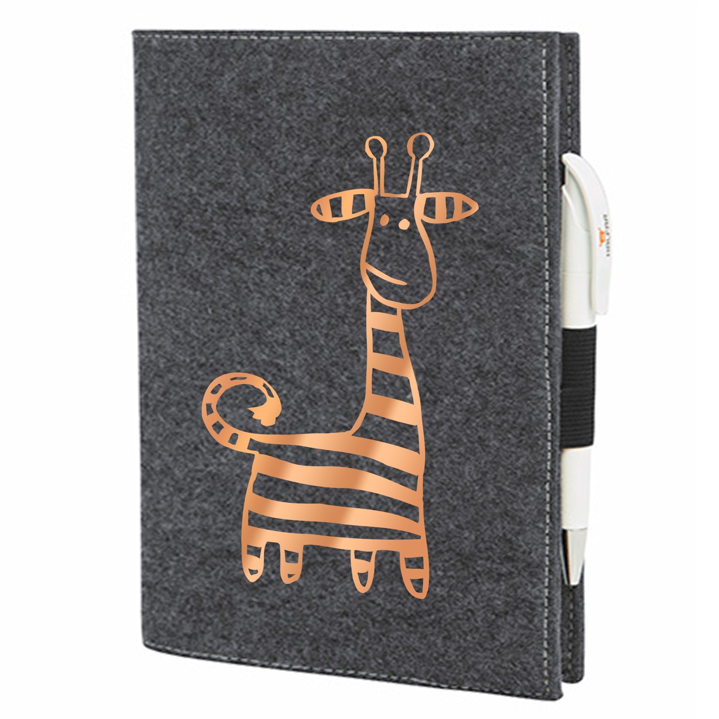 Felt sleeve/envelope for A4 notebook - 'Good Friends ...'