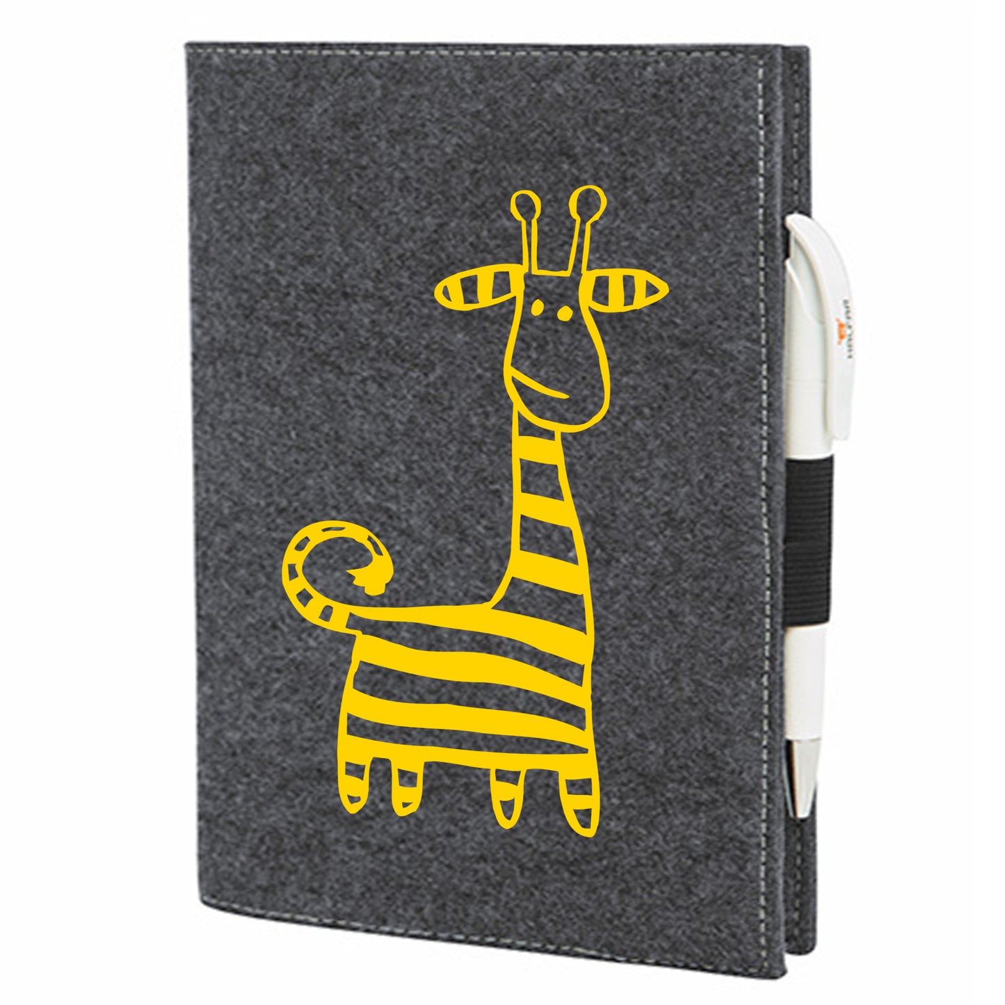 Felt sleeve/envelope for A4 notebook - 'Good Friends ...'