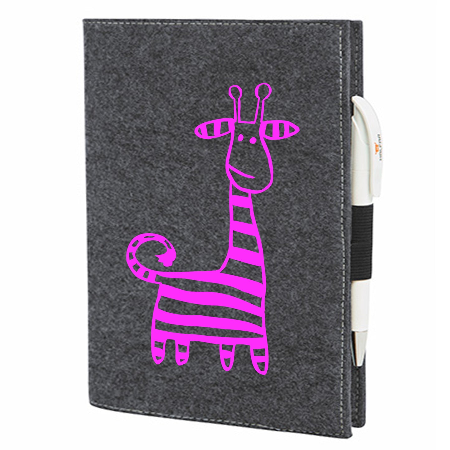 Felt sleeve/envelope for A4 notebook - 'Good Friends ...'