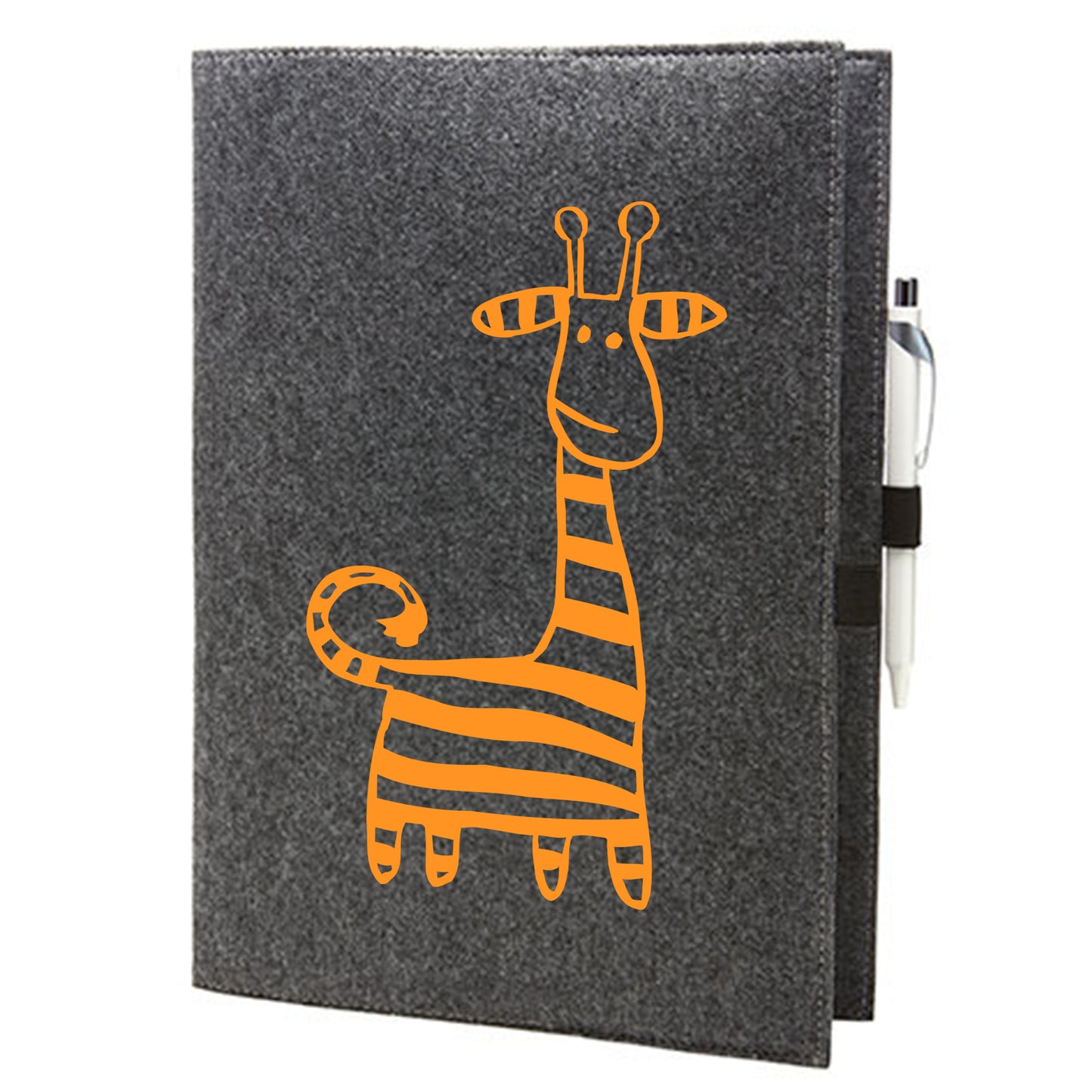 Felt sleeve/envelope for A4 notebook - 'Good Friends ...'