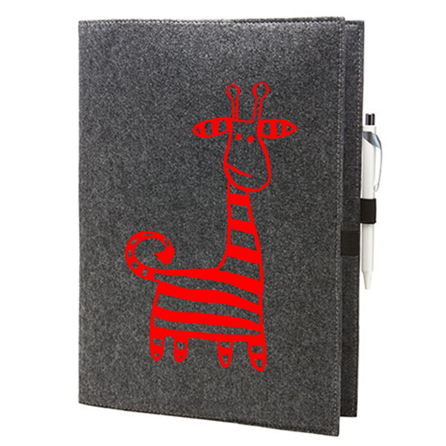 Felt sleeve/envelope for A4 notebook - 'Good Friends ...'