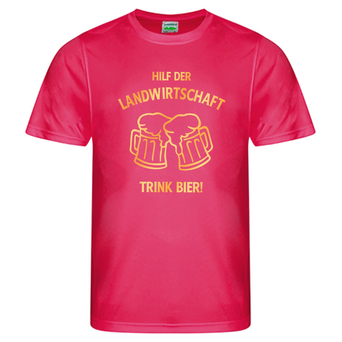 Cool Smooth T Neon / Motiv: HILFT DER LANDWIRTSCHAFT TRINK BIER