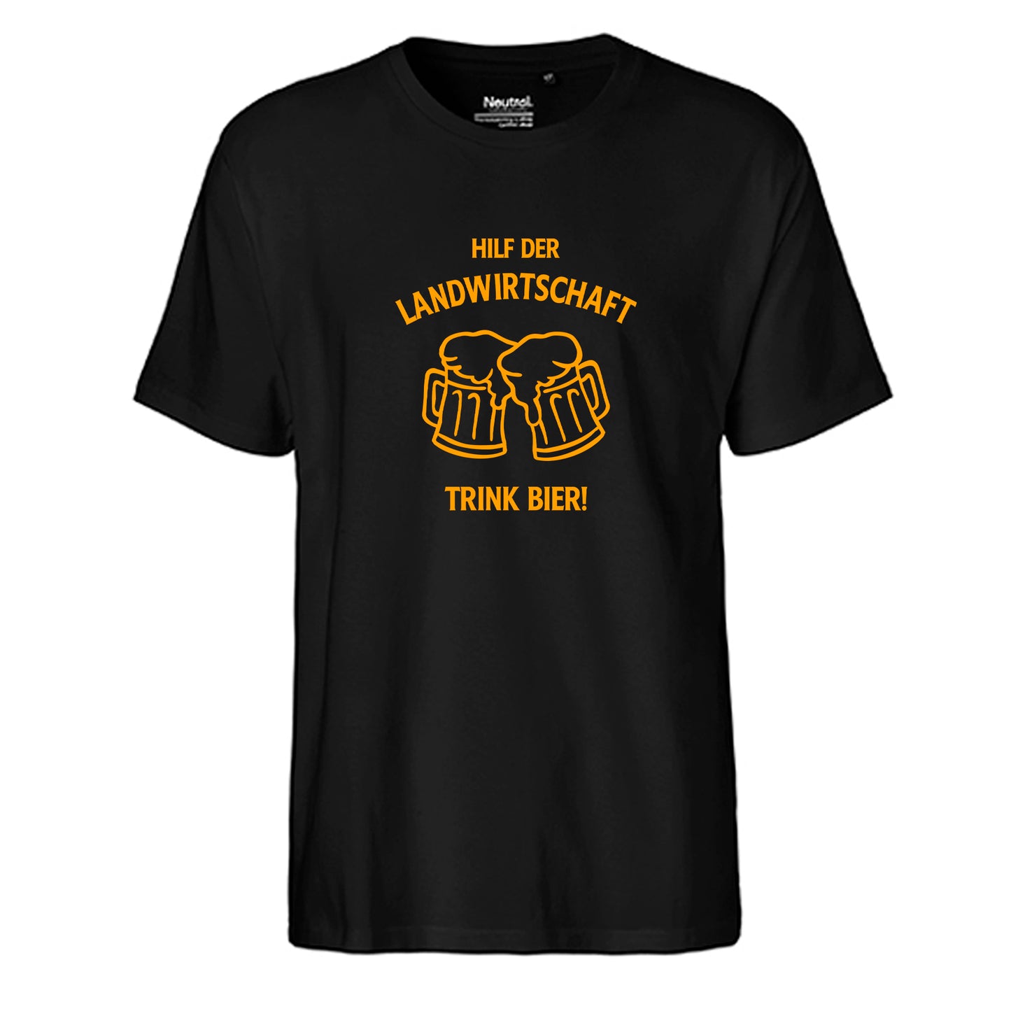 FairTrade men's t-shirt 'Deer Origami' organic cotton