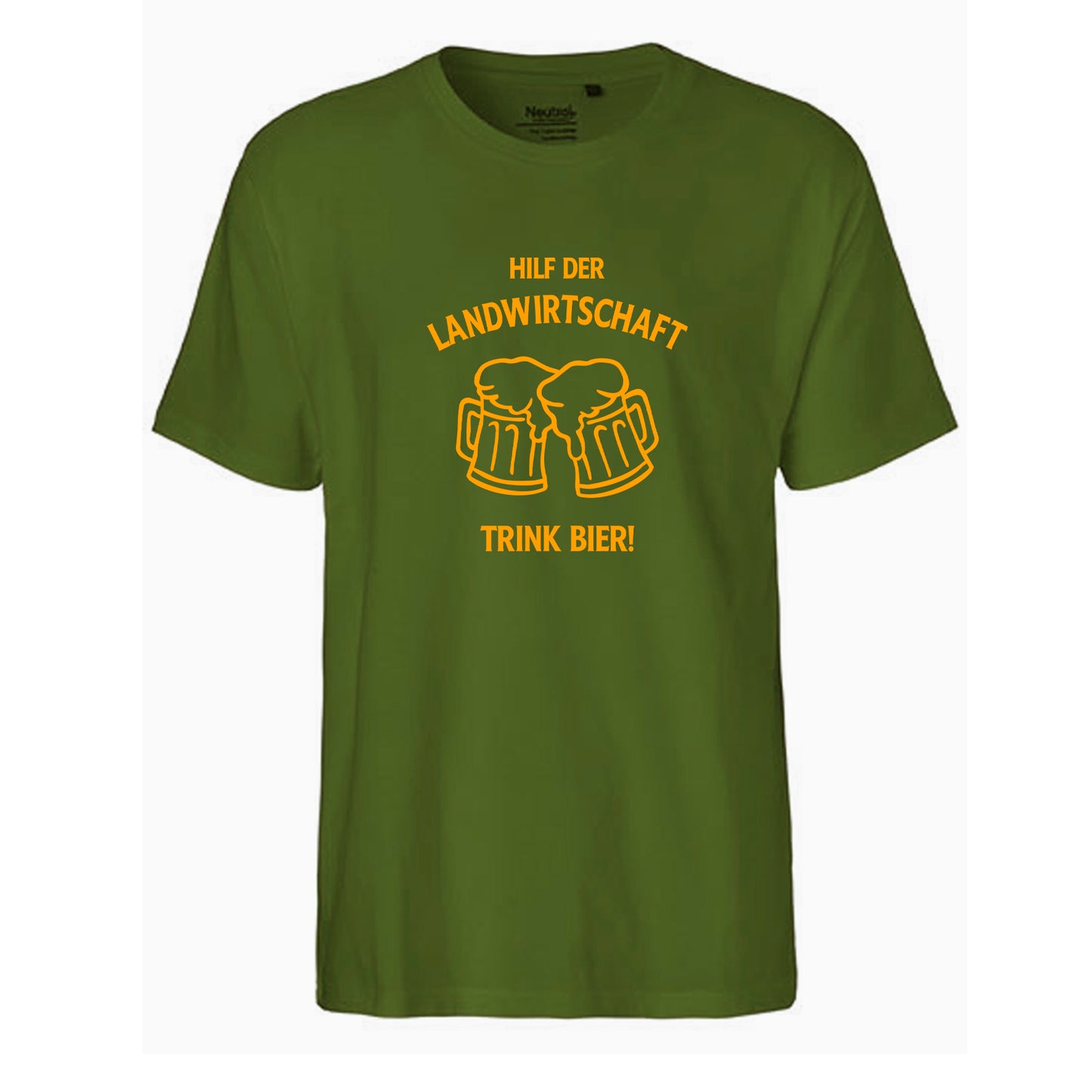 FairTrade men's t-shirt 'Deer Origami' organic cotton