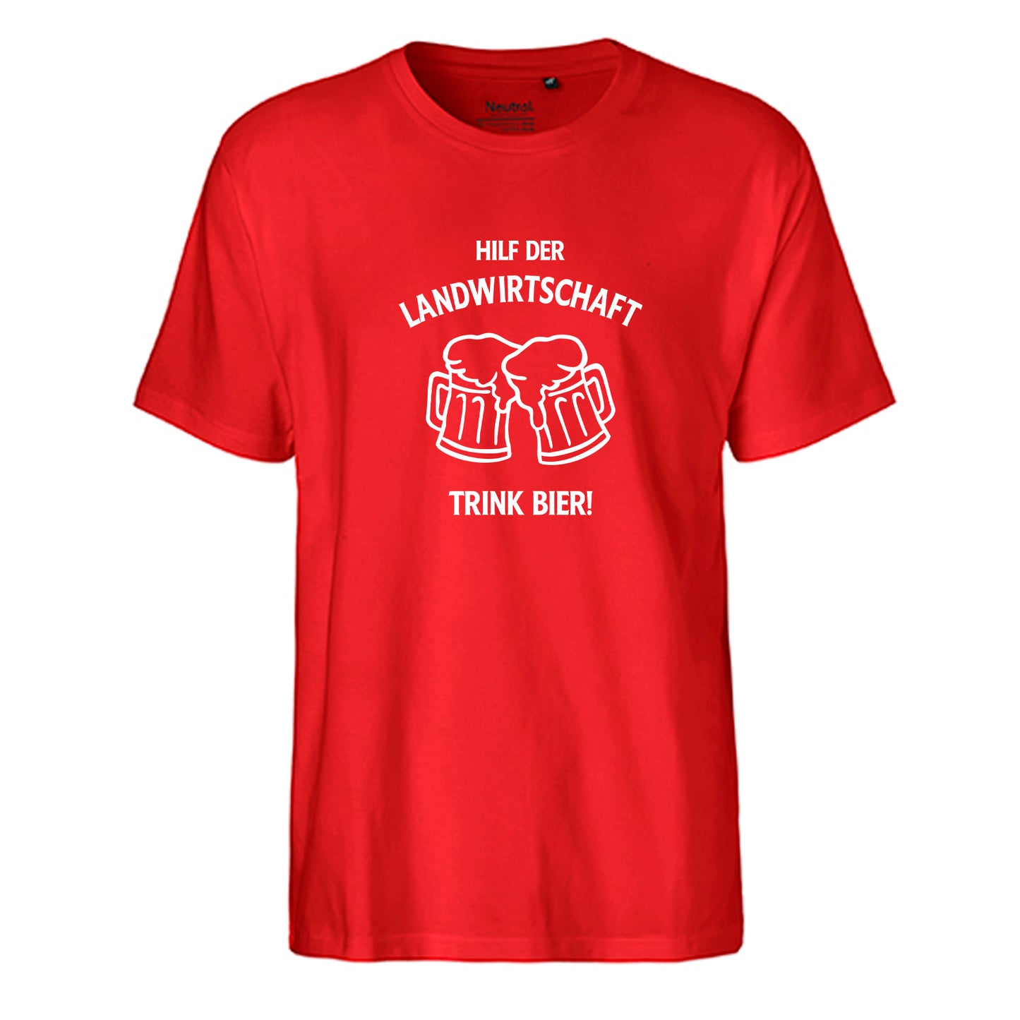 FairTrade men's t-shirt 'Deer Origami' organic cotton