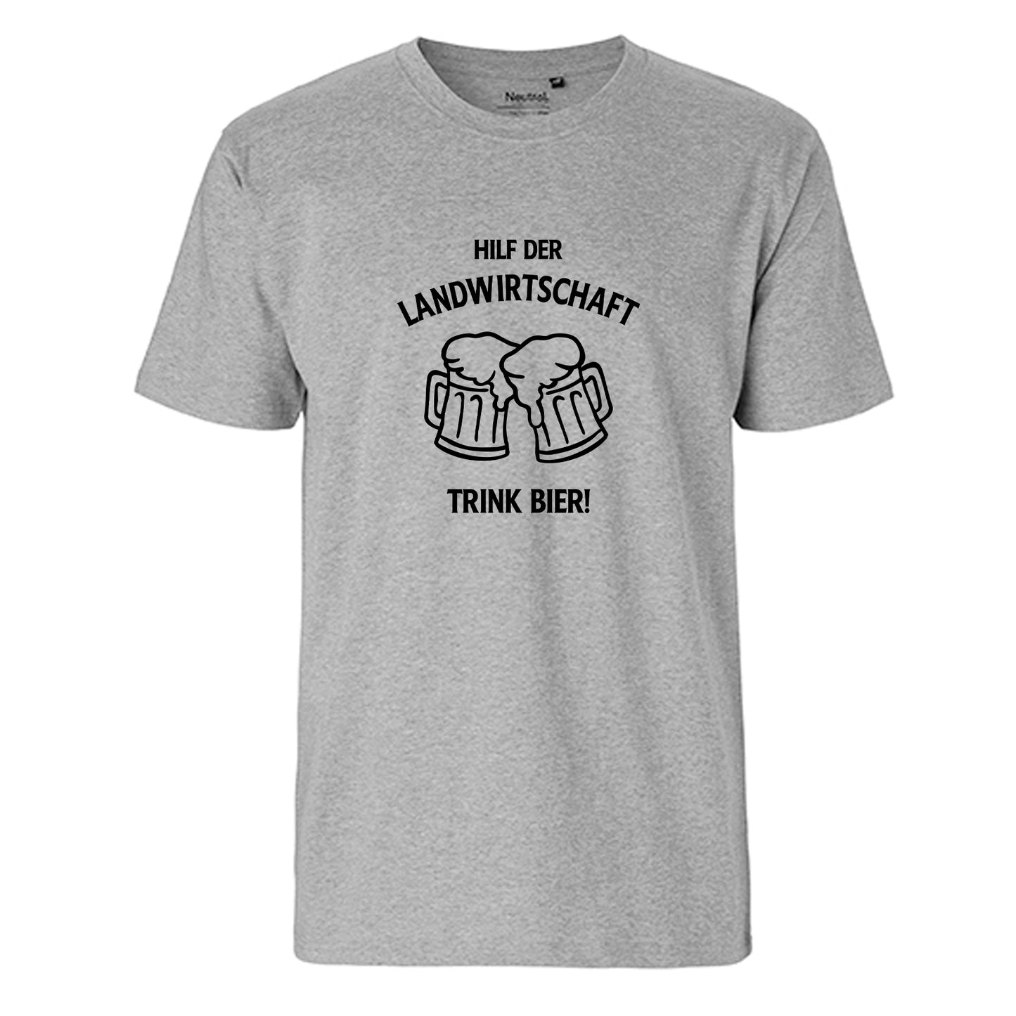FairTrade men's t-shirt 'Deer Origami' organic cotton