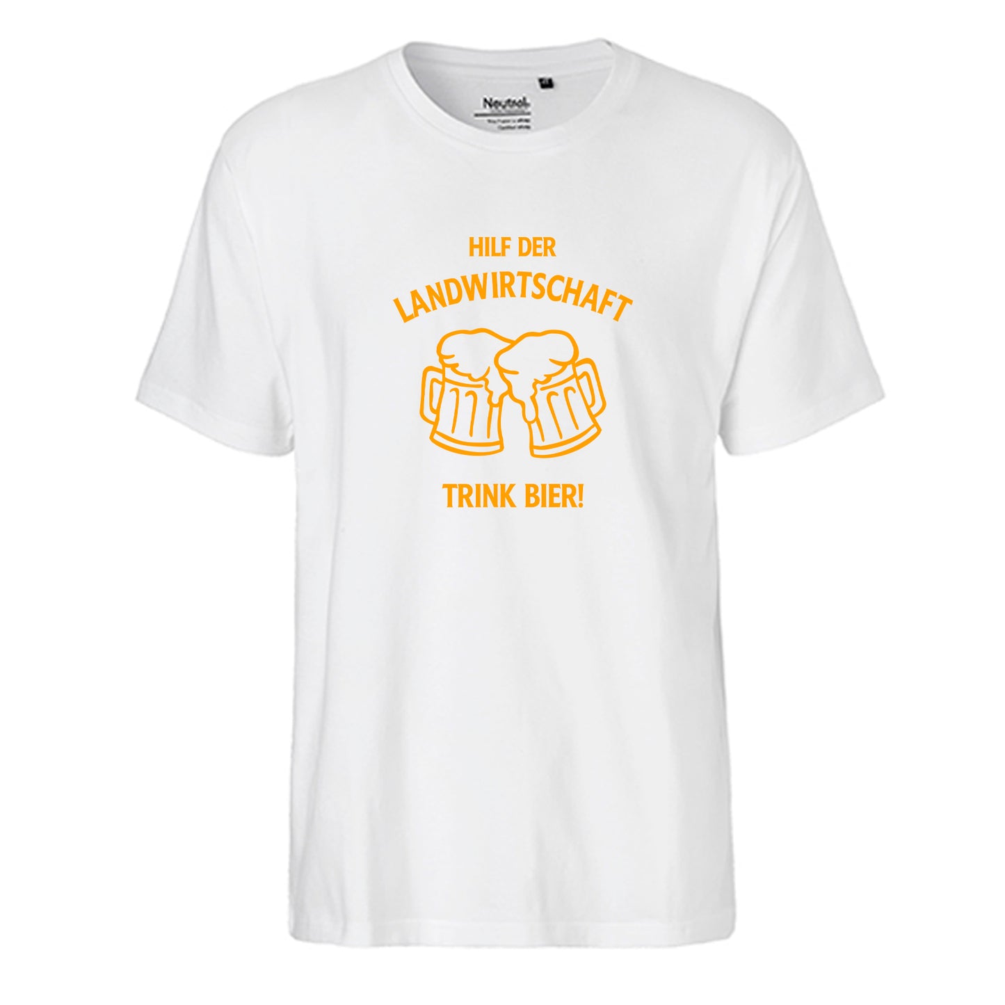 FairTrade men's t-shirt 'Deer Origami' organic cotton