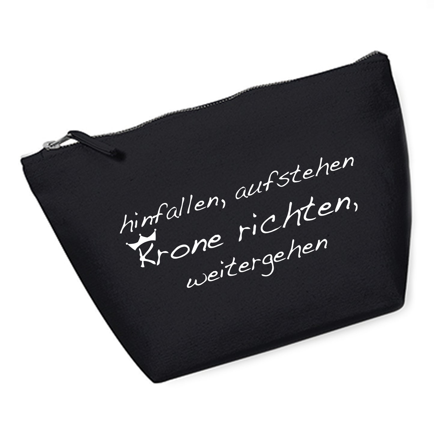Cosmetic bag (M) 'Fuchs origami' cotton canvas