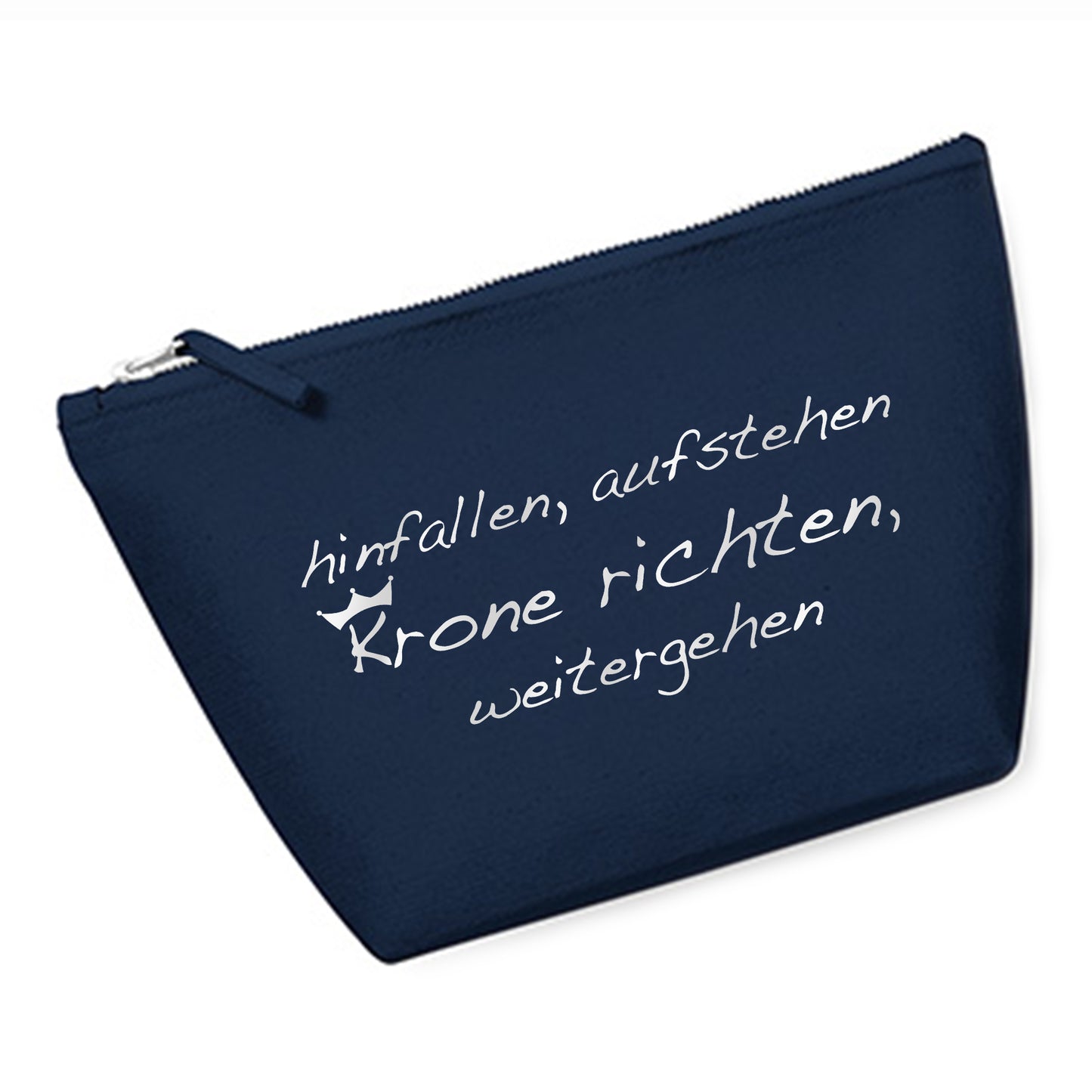 Cosmetic bag (M) 'Fuchs origami' cotton canvas