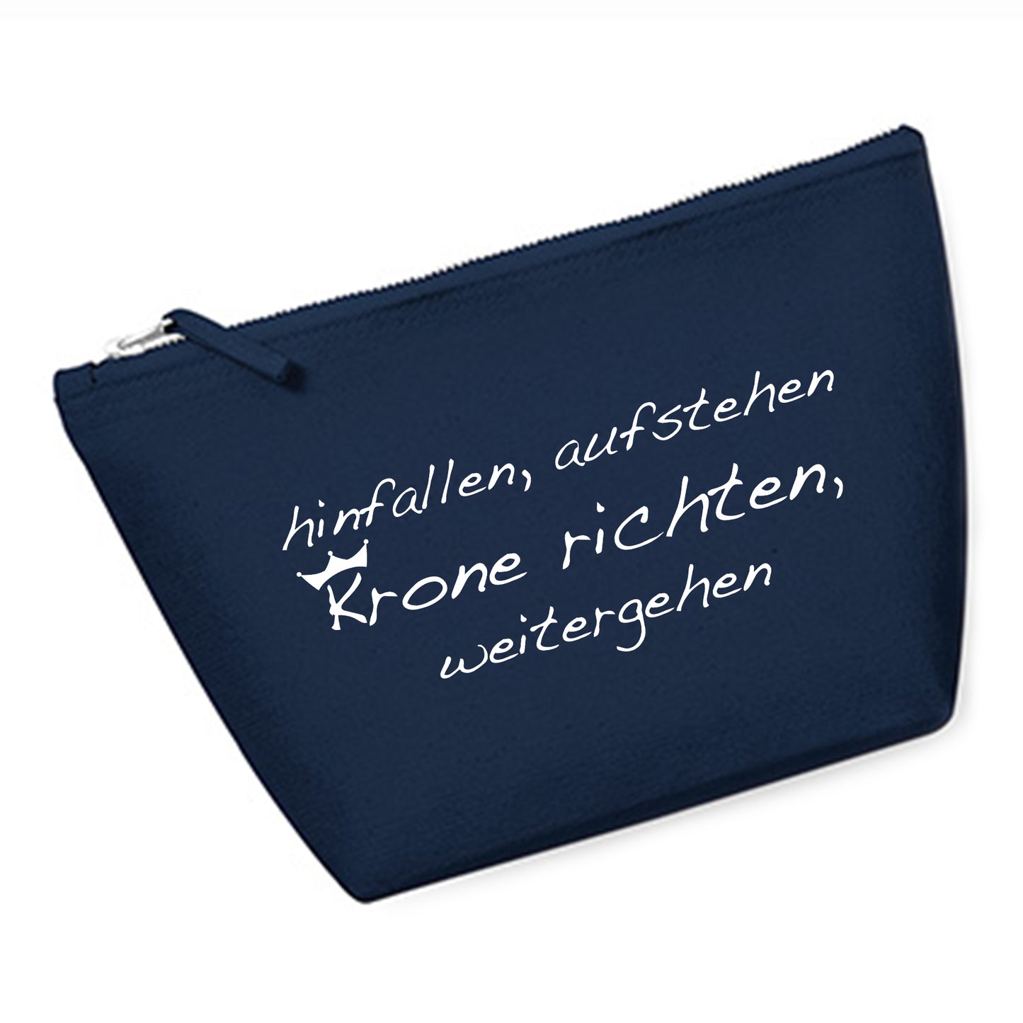 Cosmetic bag (M) 'Fuchs origami' cotton canvas