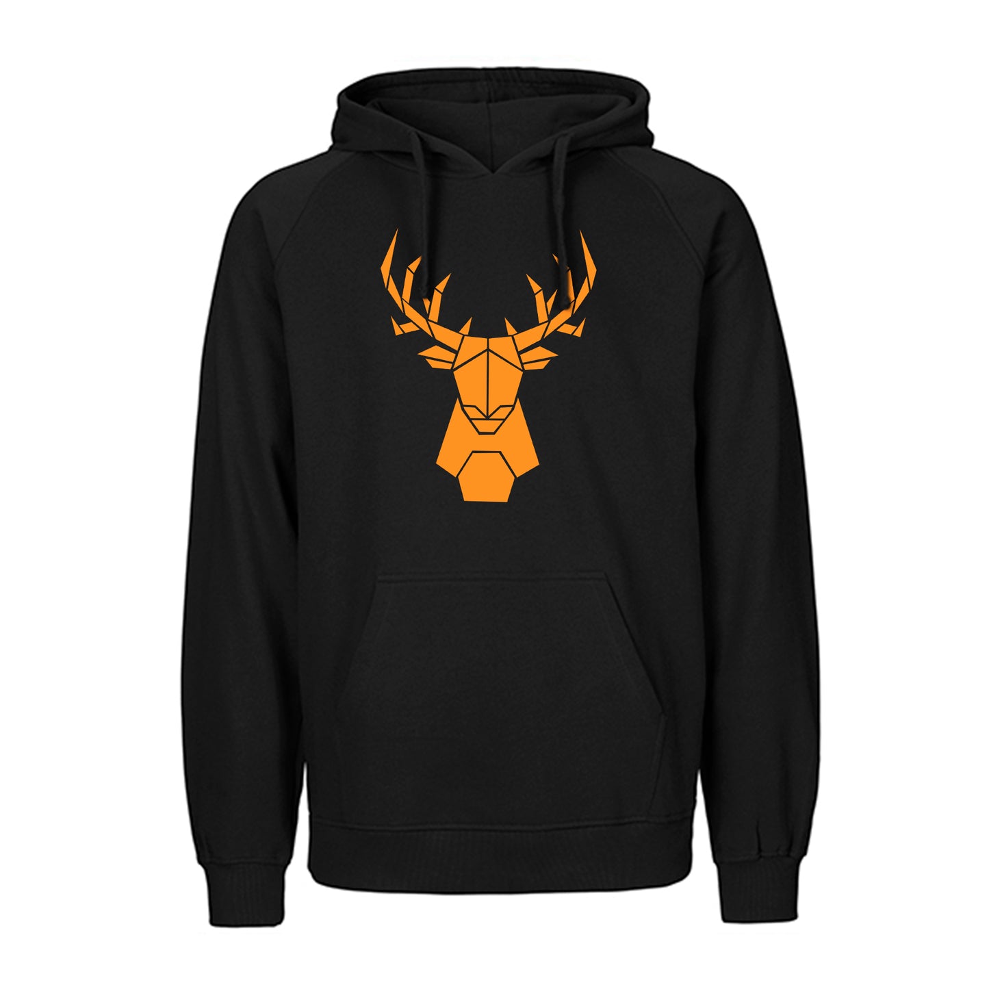FairTrade hoodie/hoodie 'Hirsch origami' 100% organic cotton