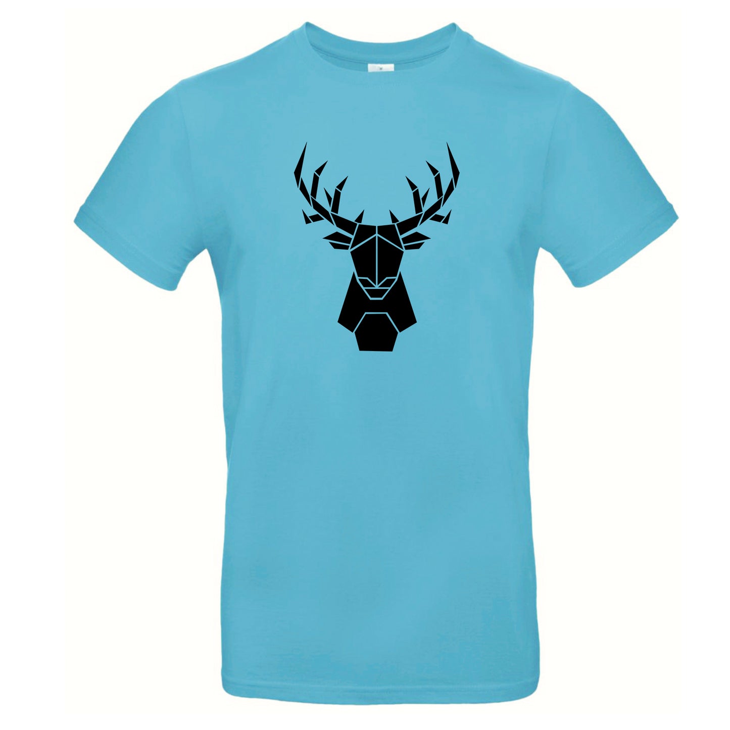 Men's t-shirt 'deer origami' cotton