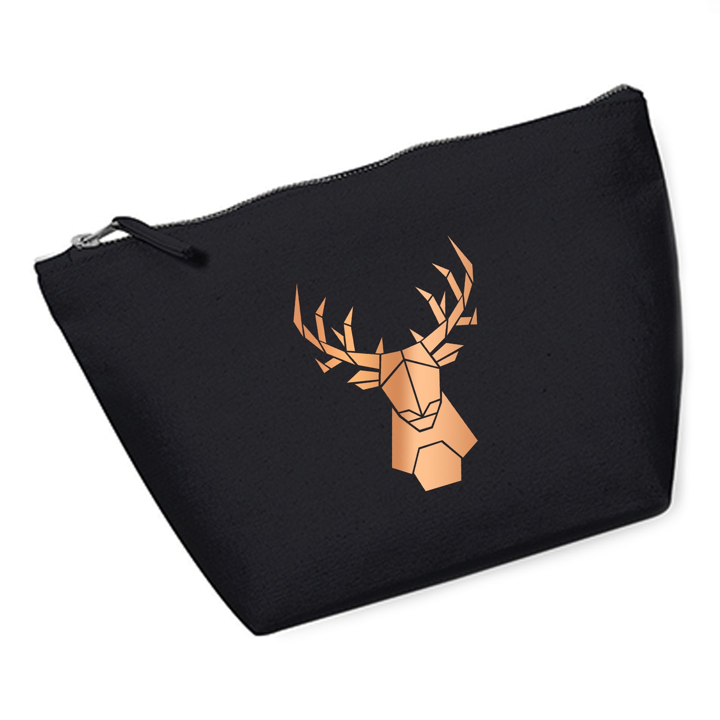 Cosmetic bag (M) 'Fuchs origami' cotton canvas