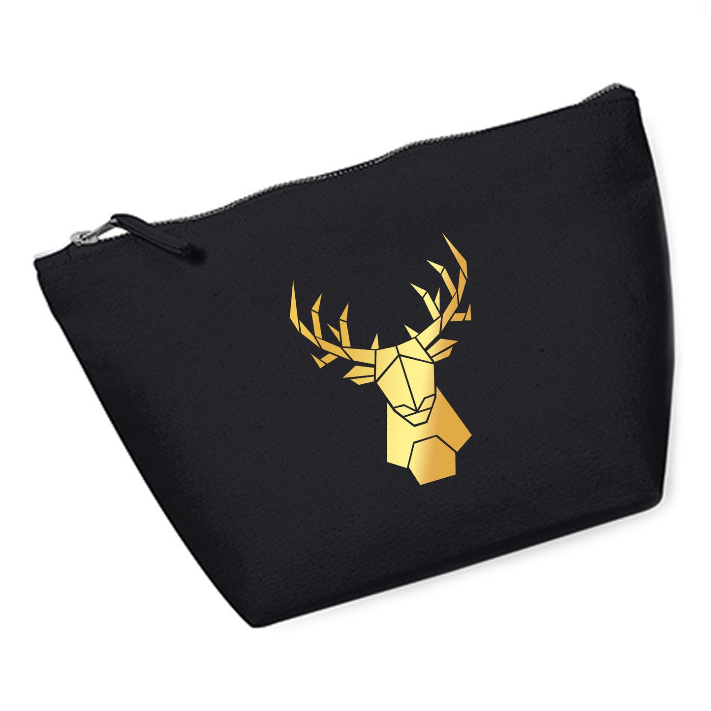 Cosmetic bag (M) 'Fuchs origami' cotton canvas