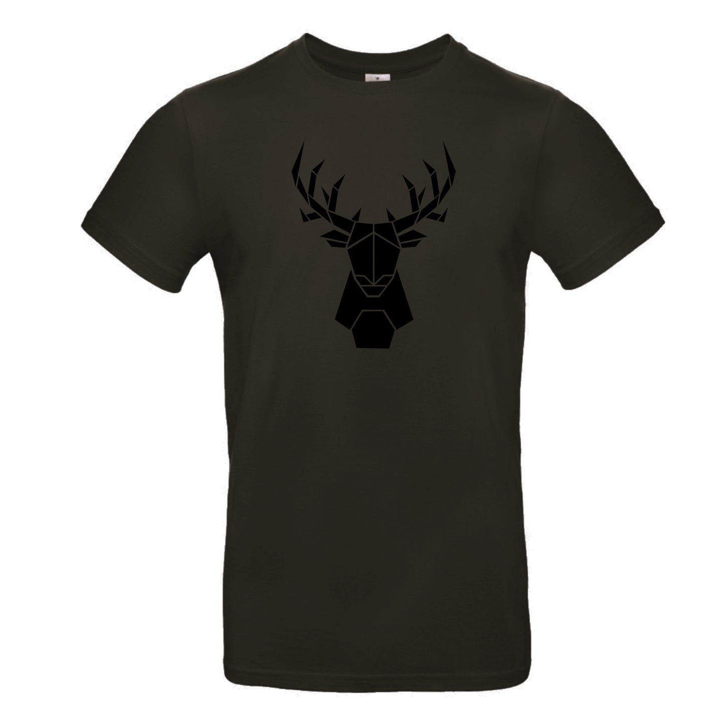 Men's t-shirt 'deer origami' cotton