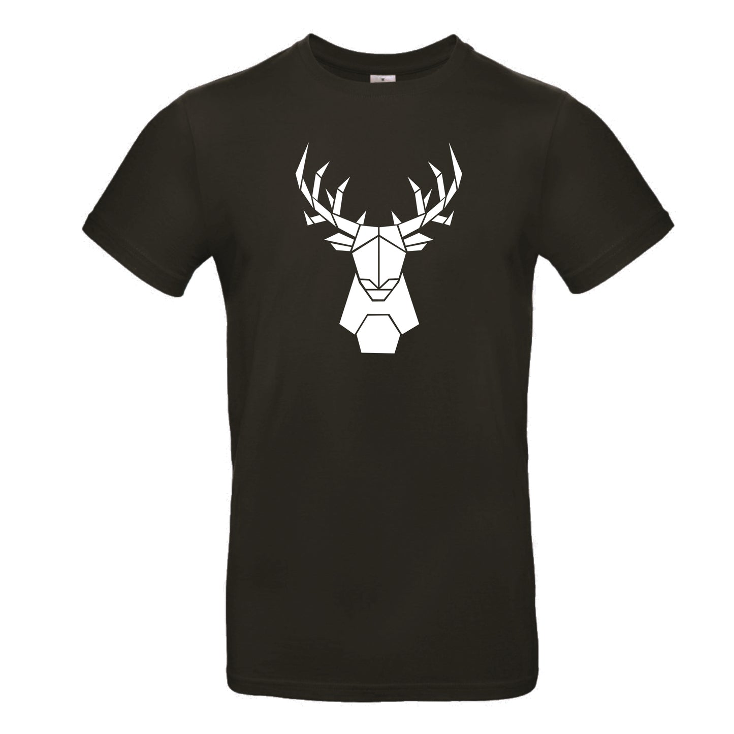 Men's t-shirt 'deer origami' cotton