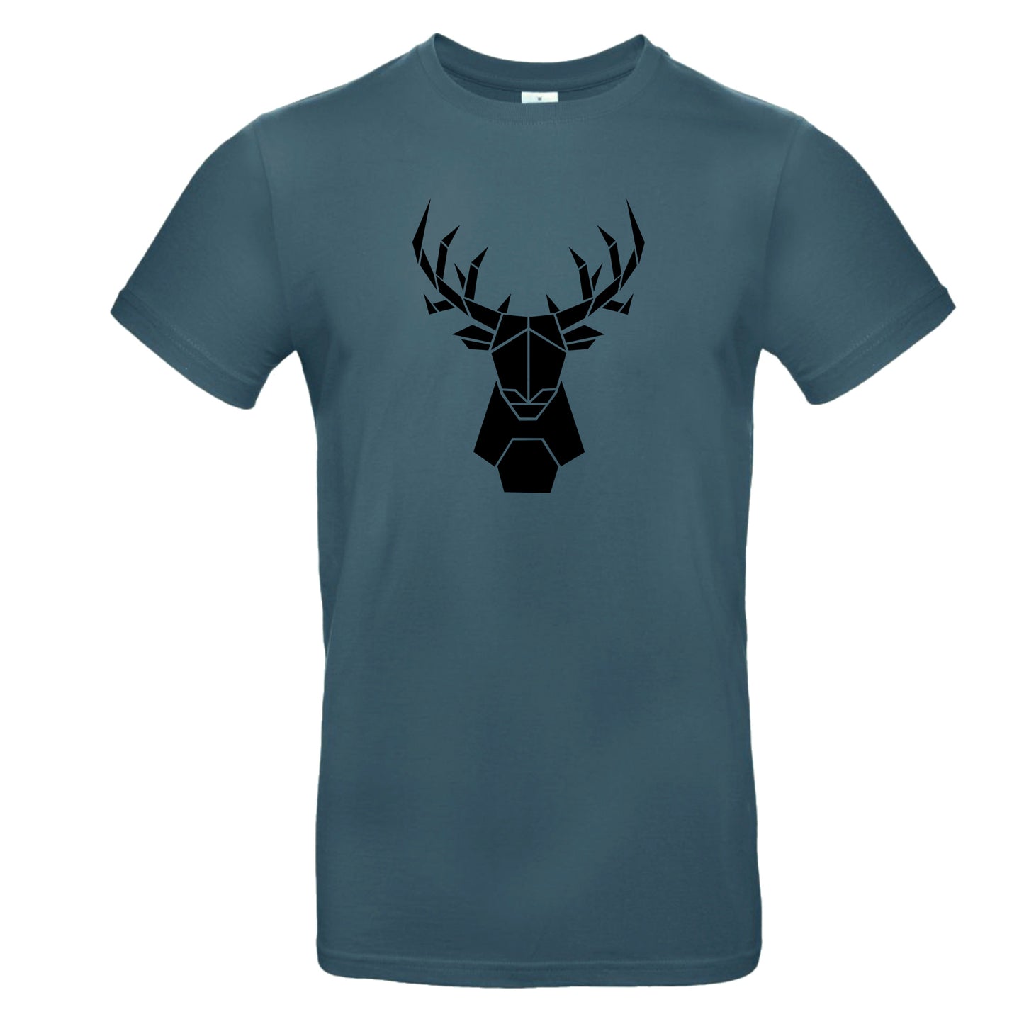 Men's t-shirt 'deer origami' cotton
