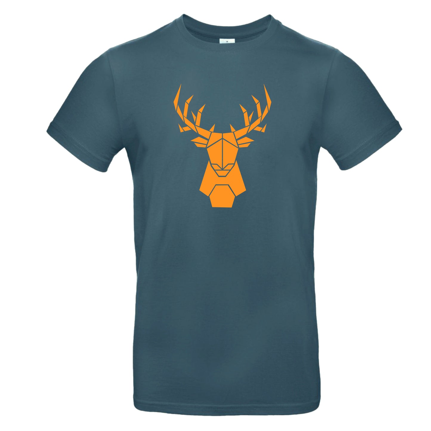 Men's t-shirt 'deer origami' cotton