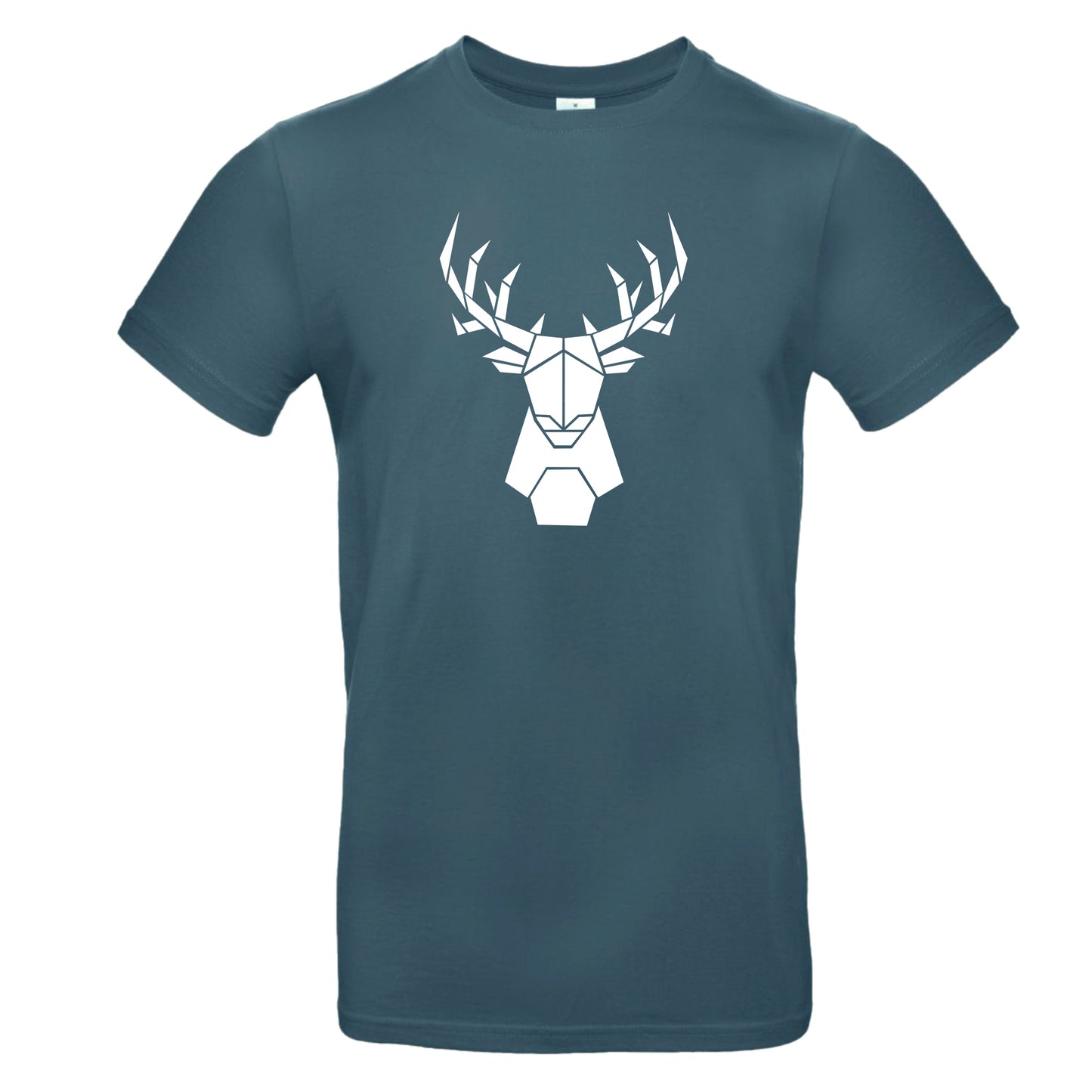 Men's t-shirt 'deer origami' cotton
