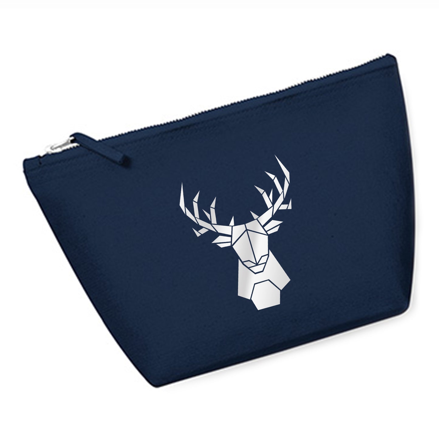 Cosmetic bag (M) 'Fuchs origami' cotton canvas