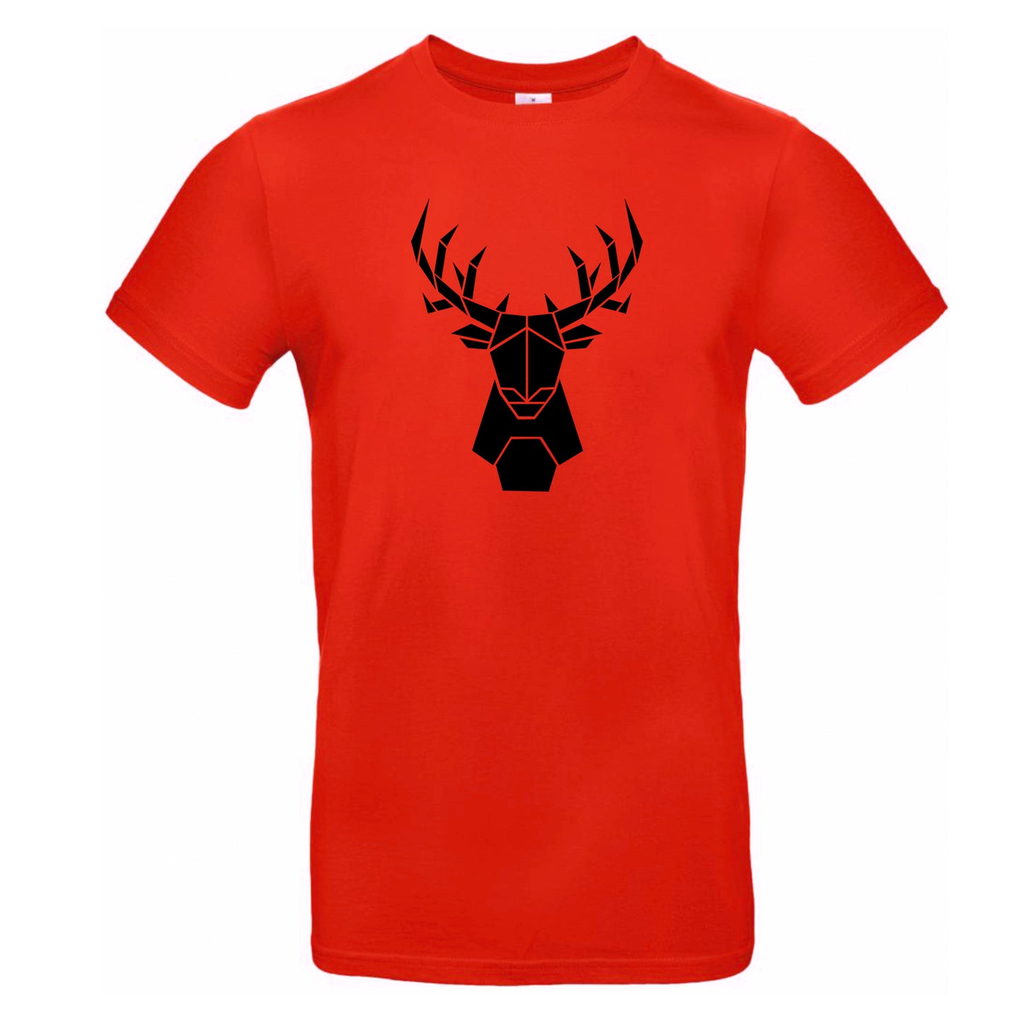 Men's t-shirt 'deer origami' cotton
