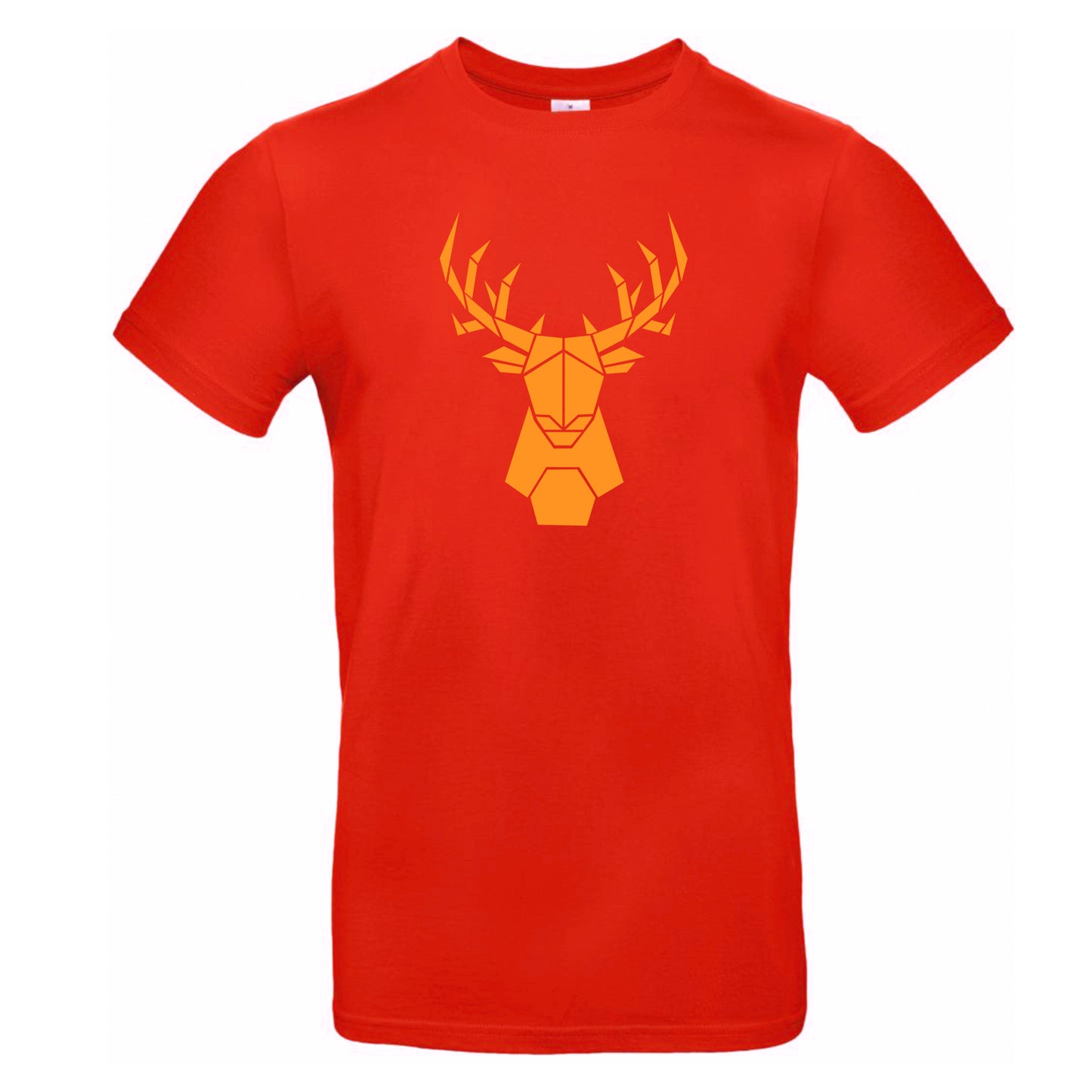 Men's t-shirt 'deer origami' cotton