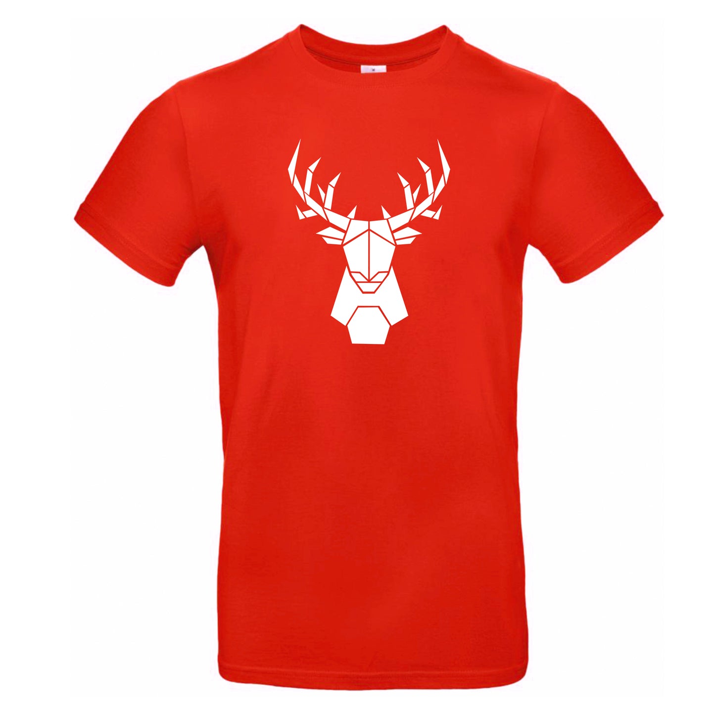Men's t-shirt 'deer origami' cotton