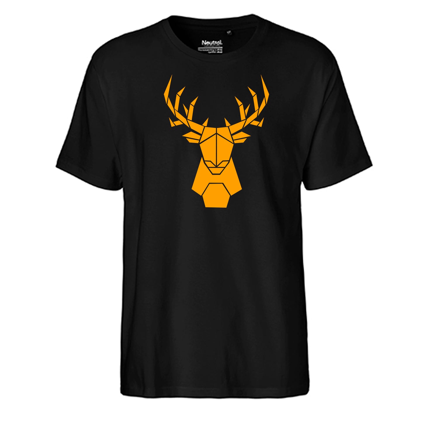 FairTrade men's t-shirt 'Deer Origami' organic cotton