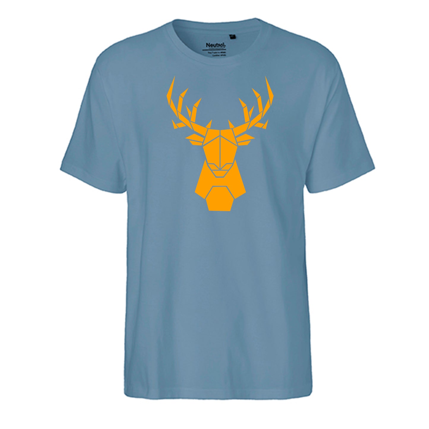 FairTrade men's t-shirt 'Deer Origami' organic cotton