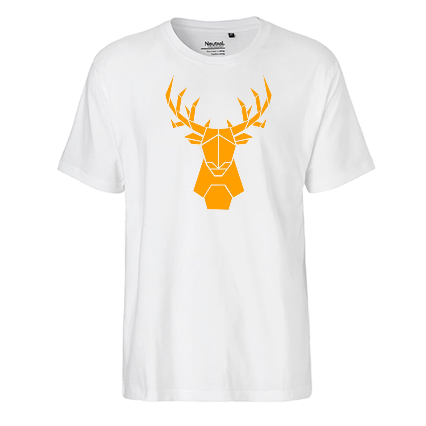 FairTrade men's t-shirt 'Deer Origami' organic cotton